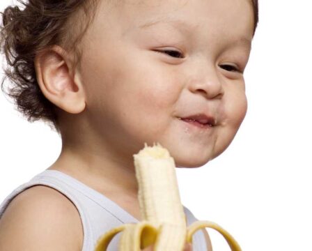 Růst dítěte banán