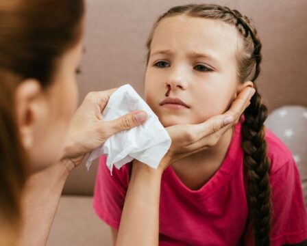Krvácení z nosu u dětí